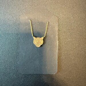 Petite Gold Tiger Necklace